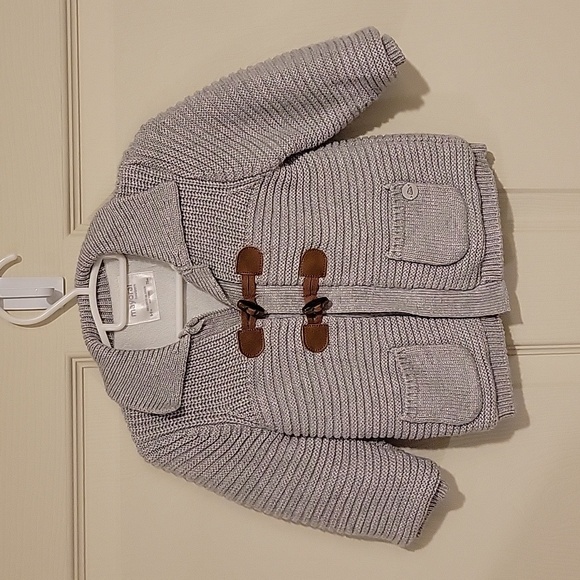 Mayoral Other - Mayoral Gray Knit Jacket with Toggle Closures, 6-9M